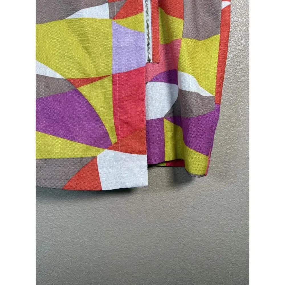 JM Studio‎ By John Meyer Sz 14 Color Block Skirt Geometric Colorful Retro